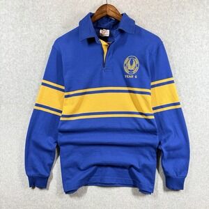 Rugby Shirt Adult‎ Small KEW EAST Australia Blue Yellow Color Block Year 6 KEPS